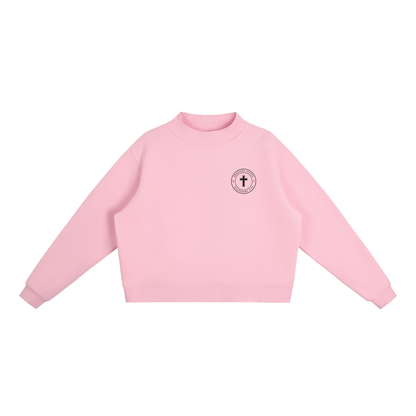 COLOSSIANS 3:23 WOMEN'S MOCK NECK | PINK