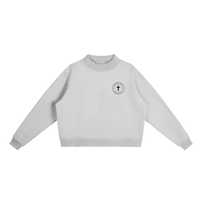 COLOSSIANS 3:23 WOMEN'S MOCK NECK | HEATHER GRAY