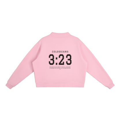 COLOSSIANS 3:23 WOMEN'S MOCK NECK | PINK