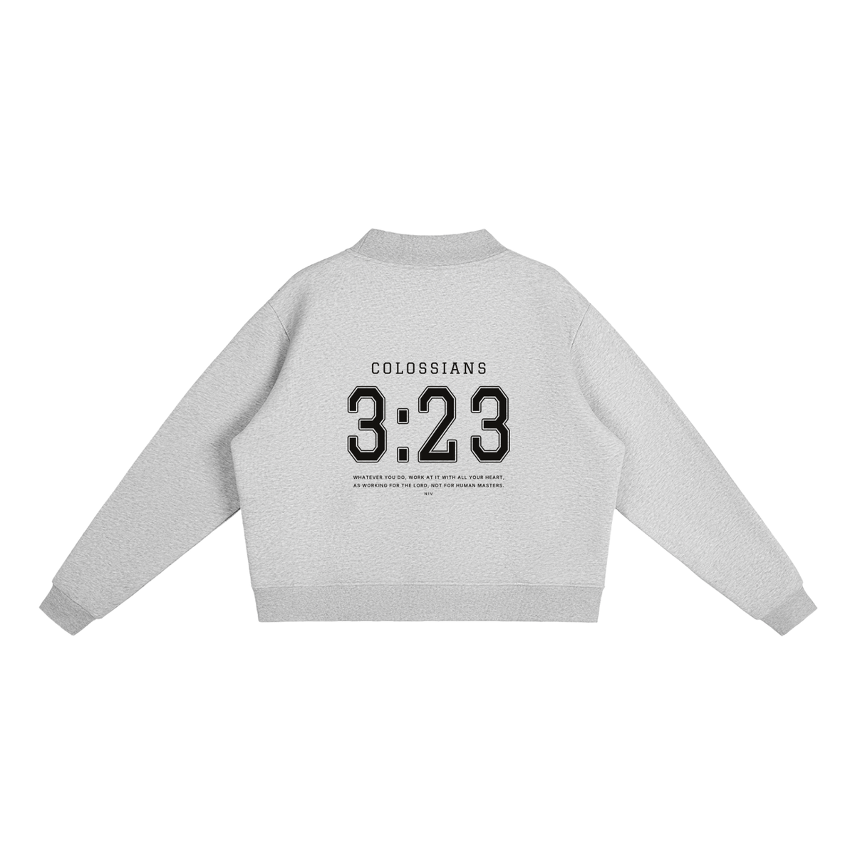 COLOSSIANS 3:23 WOMEN'S MOCK NECK | HEATHER GRAY