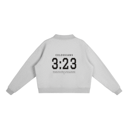 COLOSSIANS 3:23 WOMEN'S MOCK NECK | HEATHER GRAY