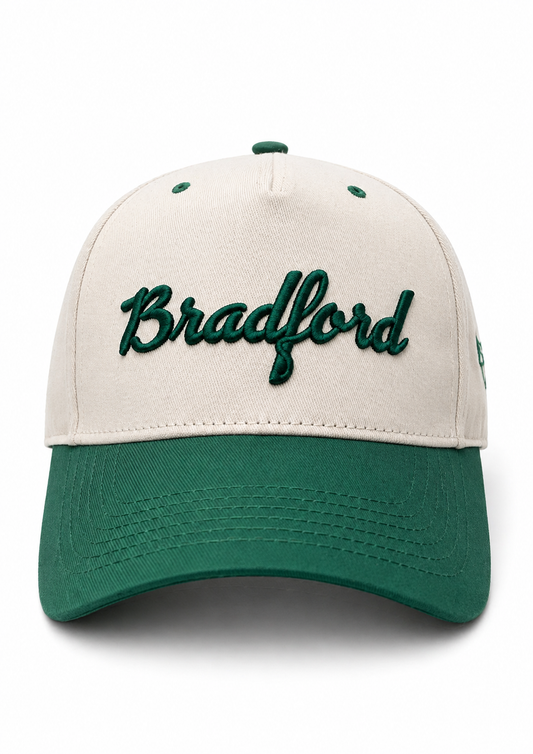 RETRO SCRIPT | GREEN & CREAM