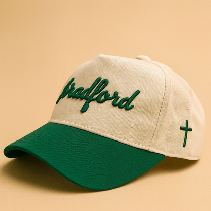 RETRO SCRIPT | GREEN & CREAM