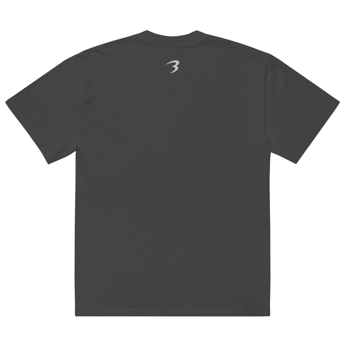 Icon Oversized Faded Tee in Black — Bradford Sports, back view