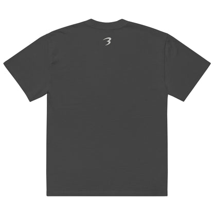 Icon Oversized Faded Tee in Black — Bradford Sports, back view