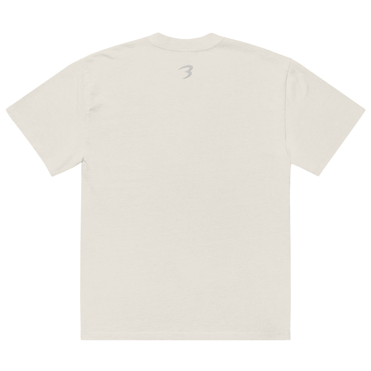 Icon Oversized Faded Tee in Bone — Bradford Sports, back view