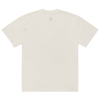 Icon Oversized Faded Tee in Bone — Bradford Sports, back view