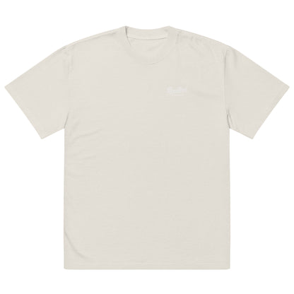 Icon Oversized Faded Tee in Bone — Bradford Sports, front view
