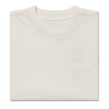 Icon Oversized Faded Tee in Bone — Bradford Sports, folded
