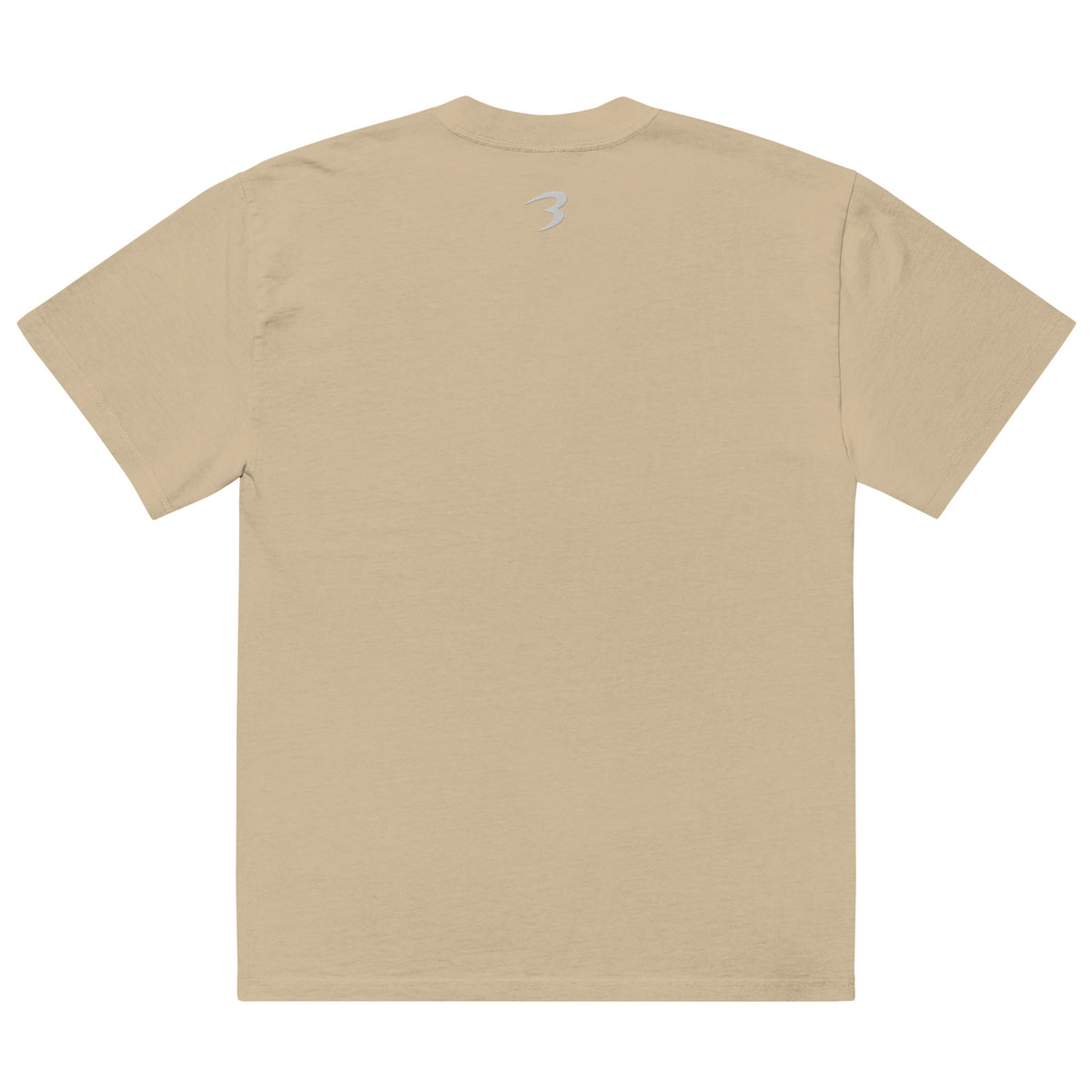 Icon Oversized Faded Tee in Khaki — Bradford Sports, back view