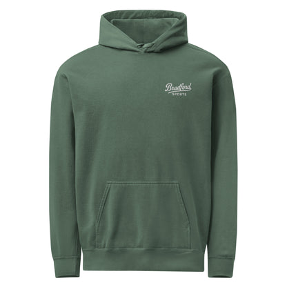 Icon Hoodie in Blue Spruce — Bradford Sports, front view