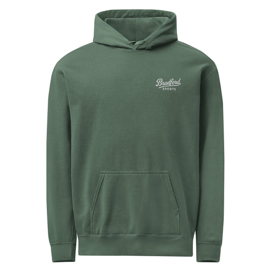 Icon Hoodie in Blue Spruce — Bradford Sports, front view