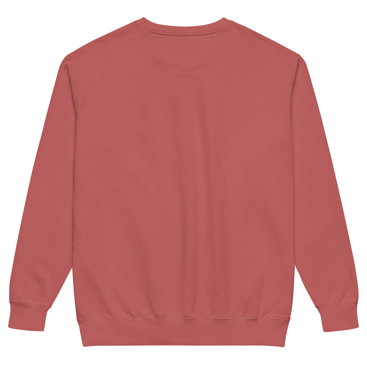 Essentials Crewneck in Crimson — Bradford Sports, back view