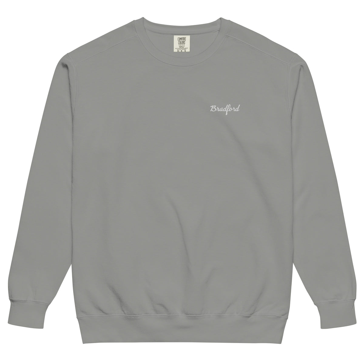 Essentials Crewneck in Grey — Bradford Sports, front view