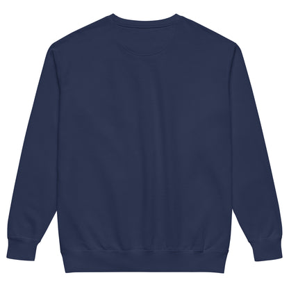 Essentials Crewneck in Navy Blue — Bradford Sports, back view