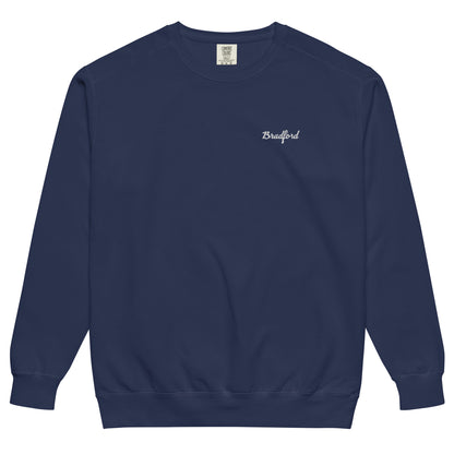 Essentials Crewneck in Navy Blue — Bradford Sports, front view